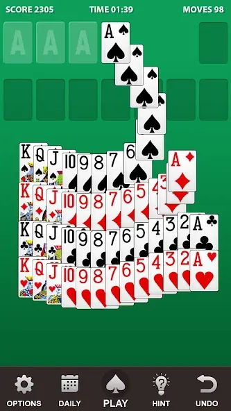 Solitaire.  [МОД Много монет] Screenshot 2