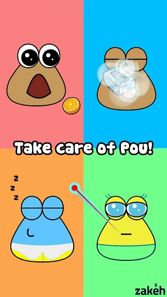 Pou (Пуо)  [МОД Бесконечные монеты] Screenshot 1