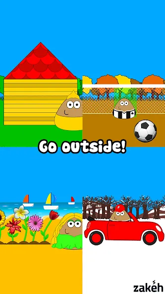 Pou (Пуо)  [МОД Бесконечные монеты] Screenshot 4