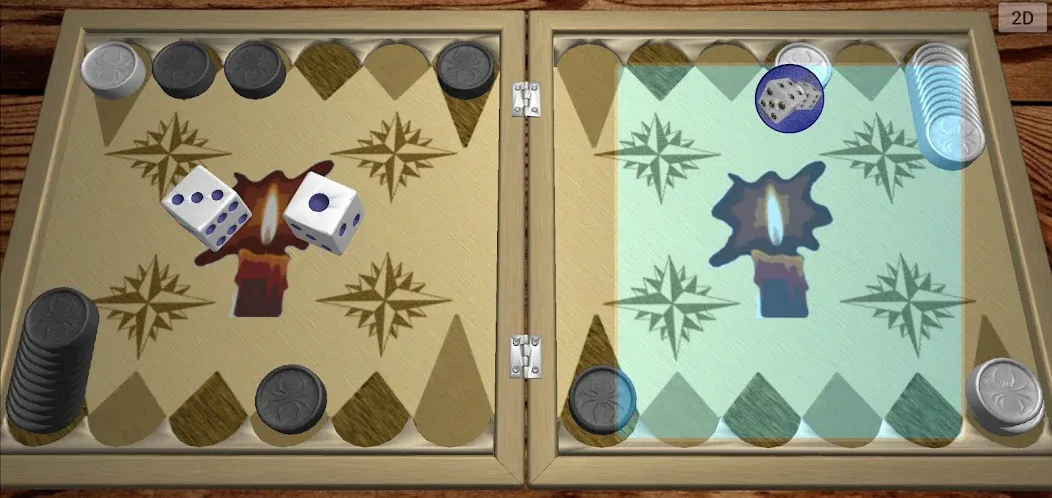 Backgammon 6 1  [МОД Бесконечные монеты] Screenshot 4