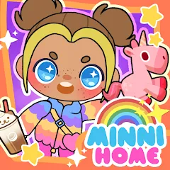 Взлом Minni Family Home - Play House (Минни Семейный дом)  [МОД Много денег] - последняя версия apk на Андроид