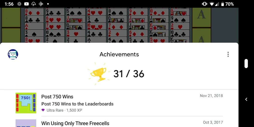 FreeCell with Leaderboards (Фрикел с таблицей лидеров)  [МОД Бесконечные деньги] Screenshot 4