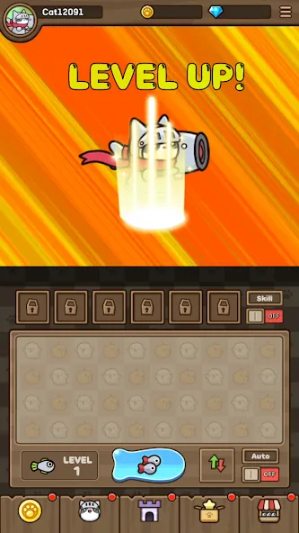 Cat Hero : Idle RPG (Кэт Хиро)  [МОД Много денег] Screenshot 2