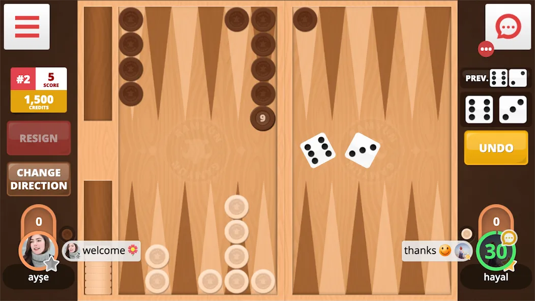 Backgammon Online (Тавла Онлайн)  [МОД Меню] Screenshot 2