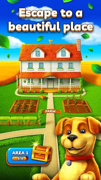 Joey's Farm - Tile Match  [МОД Много монет] Screenshot 3