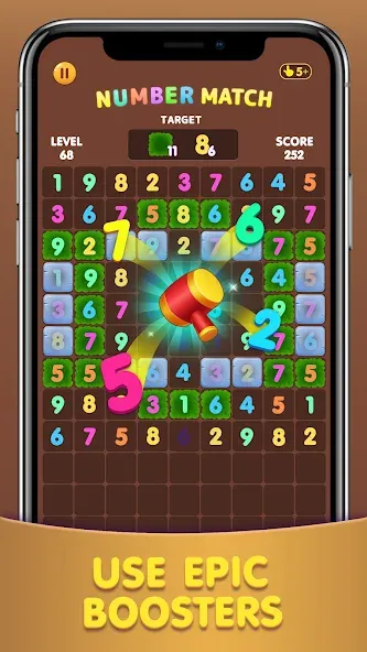 Number Match: Ten Crush Puzzle (Намбер Матч)  [МОД Много денег] Screenshot 1