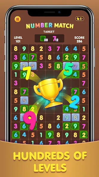 Number Match: Ten Crush Puzzle (Намбер Матч)  [МОД Много денег] Screenshot 2