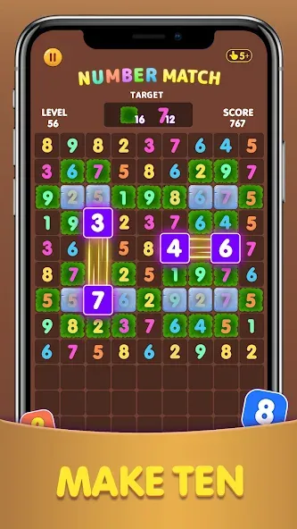 Number Match: Ten Crush Puzzle (Намбер Матч)  [МОД Много денег] Screenshot 4