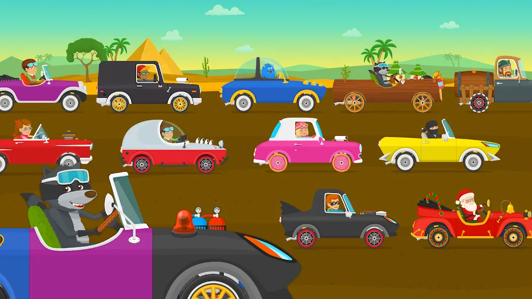 Racing car games for kids 2-5  [МОД Меню] Screenshot 5