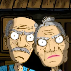 Взлом Grandpa And Granny Home Escape (Дедушка и бабушка сбегают из дома)  [МОД Mega Pack] - полная версия apk на Андроид