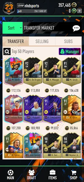 NHDFUT 23 Draft & Packs  [МОД Меню] Screenshot 5