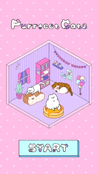 Purrfect Cats (Парфект кэтс)  [МОД Бесконечные деньги] Screenshot 1