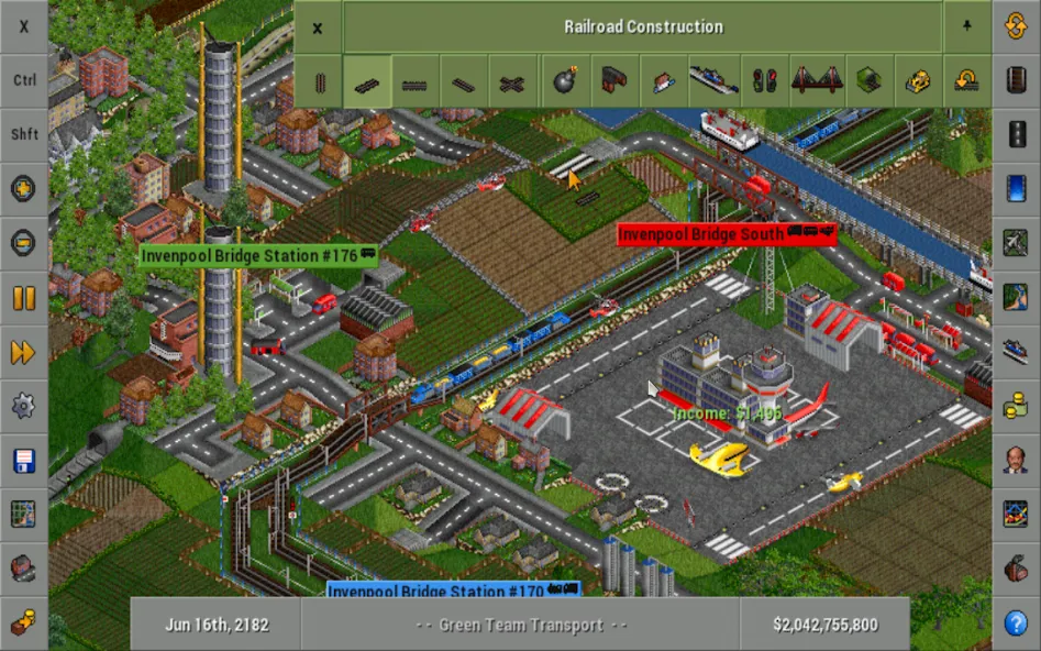 OpenTTD (Открой ТТД)  [МОД Много монет] Screenshot 1