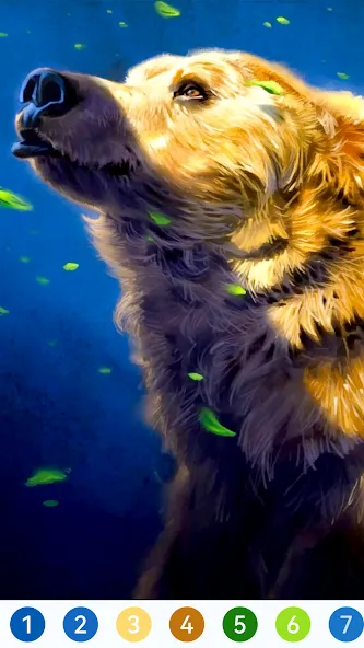 Animal Paint by Number Game (Анимал Пэйнт бай Намбер Гэйм)  [МОД Бесконечные монеты] Screenshot 1