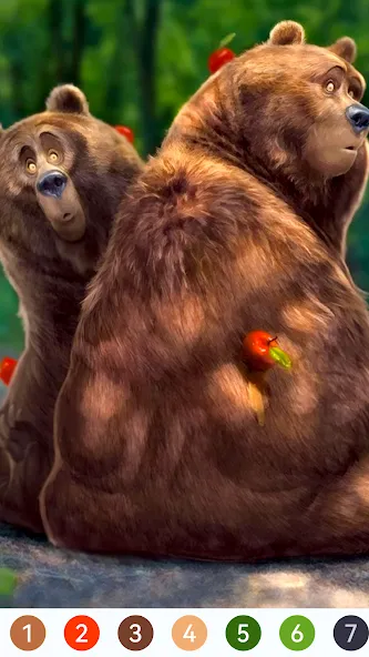 Animal Paint by Number Game (Анимал Пэйнт бай Намбер Гэйм)  [МОД Бесконечные монеты] Screenshot 4