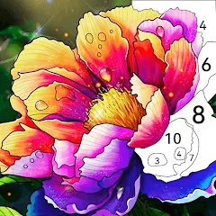 Скачать взломанную Tap Color by Number - Coloring  [МОД Unlocked] - полная версия apk на Андроид