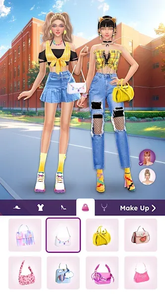 College Dress Up for Girls (Капель Макеовер)  [МОД Menu] Screenshot 5