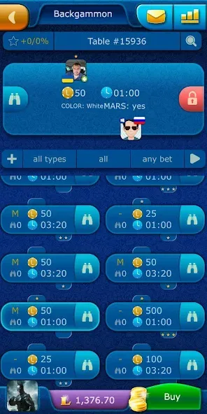 Backgammon LiveGames online  [МОД Меню] Screenshot 4