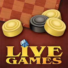 Взломанная Checkers LiveGames online  [МОД Unlimited Money] - последняя версия apk на Андроид
