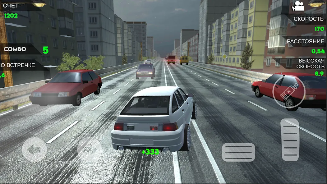 Turbo VAZ: Traffic Racer  [МОД Бесконечные деньги] Screenshot 5