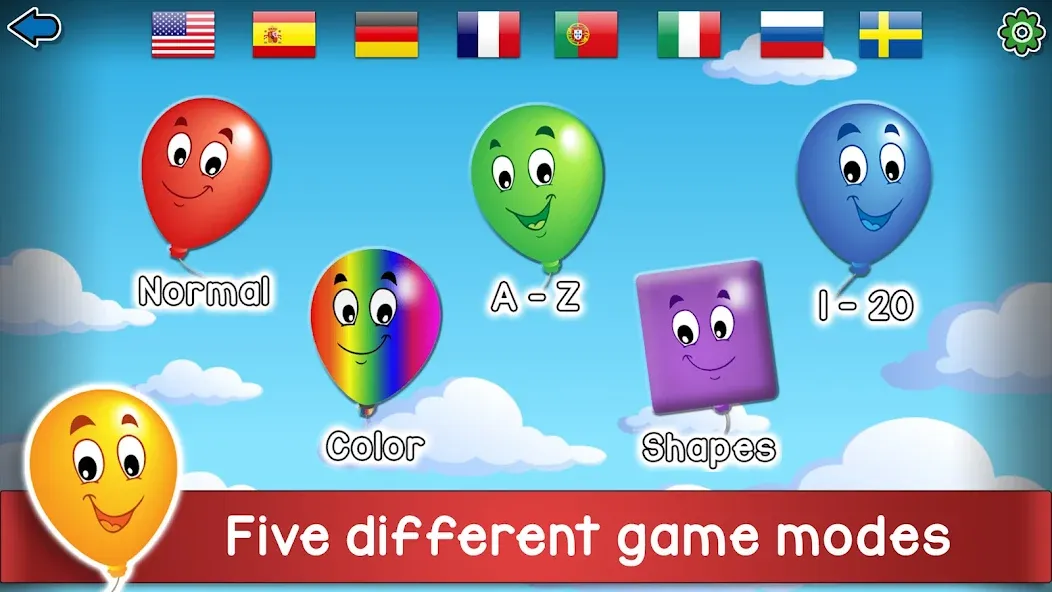 Kids Balloon Pop Game  [МОД Menu] Screenshot 1