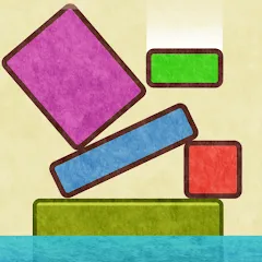 Скачать взломанную Drop Stack Block Stacking Game (Дроп Стэк блочная игра с укладкой блоков)  [МОД Unlocked] - стабильная версия apk на Андроид