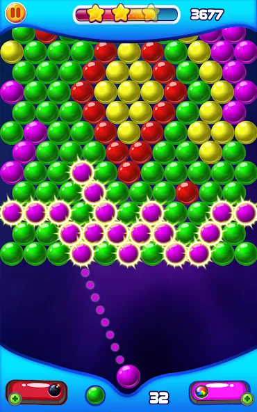 Bubble Shooter 2 (Бабл Шутер 2)  [МОД Бесконечные монеты] Screenshot 4