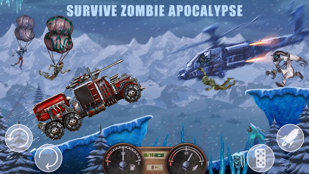 Zombie Hill Racing: Earn Climb (Зомби Хилл Рейсинг)  [МОД Menu] Screenshot 2