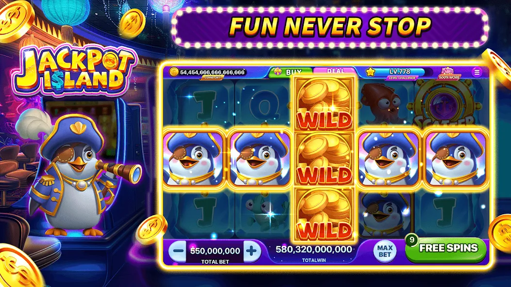 Jackpot Island - Slots Machine (Джекпот Айленд)  [МОД Unlocked] Screenshot 4