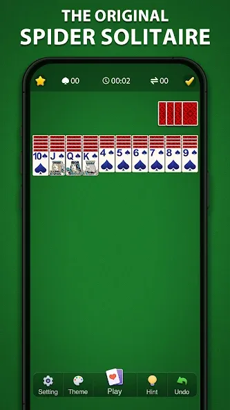 Spider Solitaire Classic  [МОД Unlimited Money] Screenshot 1