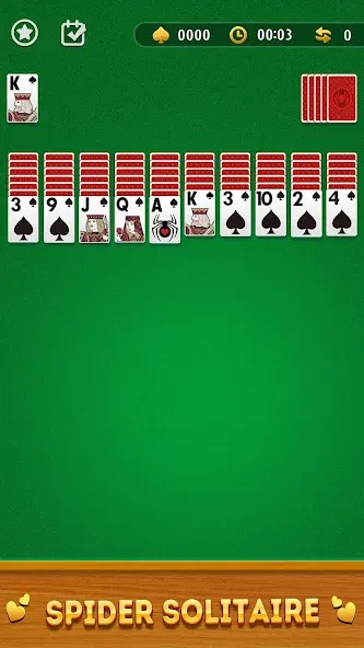 Spider Solitaire Card Game  [МОД Menu] Screenshot 1