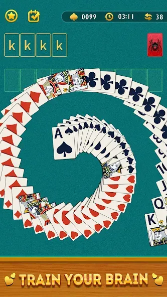 Spider Solitaire Card Game  [МОД Menu] Screenshot 5