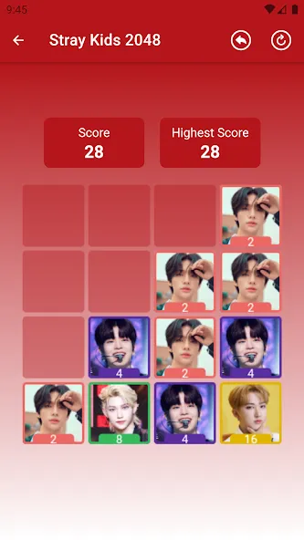 Stray Kids 2048 Game (Стрей Кидз 2048 игра)  [МОД Все открыто] Screenshot 4