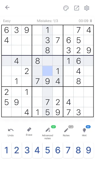 Sudoku - Classic Sudoku Puzzle  [МОД Все открыто] Screenshot 1