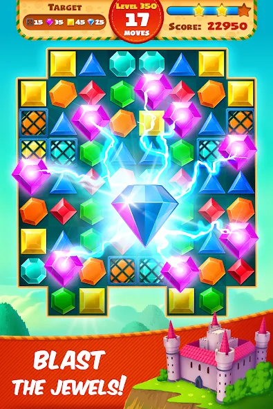 Jewel Empire : Quest & Match 3  [МОД Меню] Screenshot 4