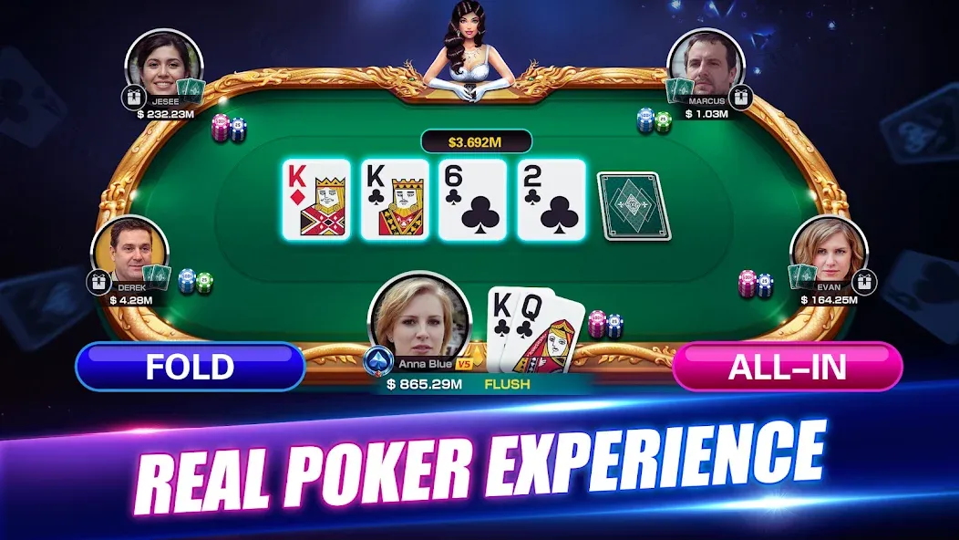 Winning Poker™ - Texas Holdem (Виннинг Покер)  [МОД Unlimited Money] Screenshot 1