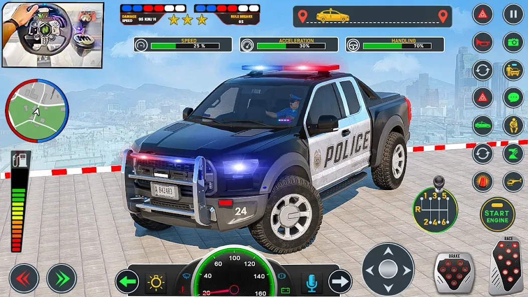 Police Car Driving: Car Games (ЮС Полис Кар Транспорт Трак)  [МОД Mega Pack] Screenshot 3