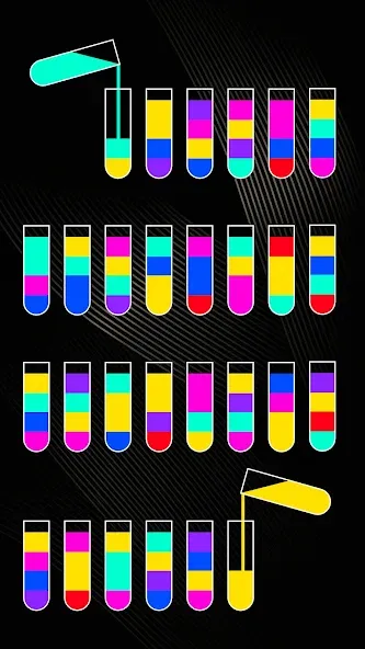SortPuz 3D: Water Color Sort (СортПаз 3Д)  [МОД Mega Pack] Screenshot 3