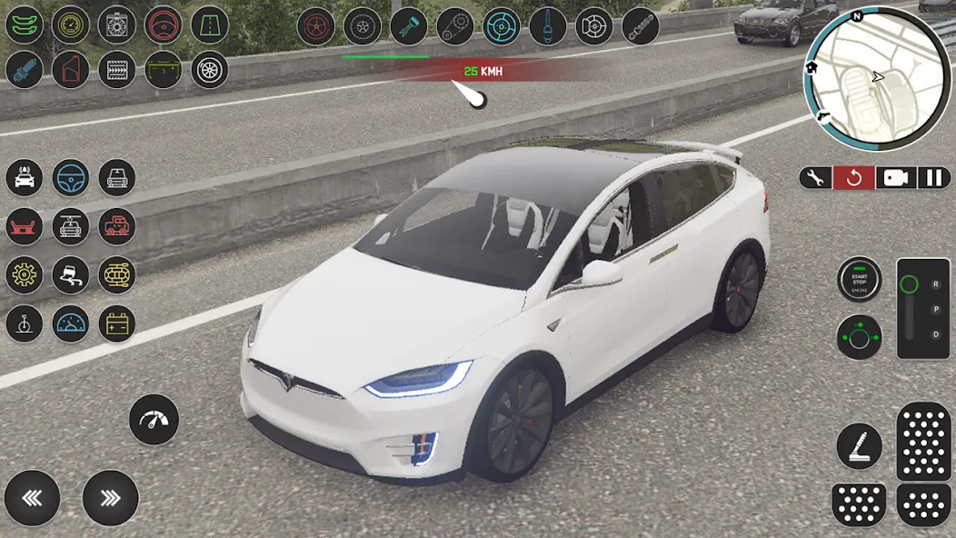 Electric Tesla Model X Driver (Электрический водитель   )  [МОД Бесконечные монеты] Screenshot 3