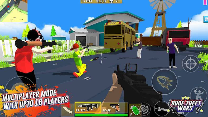 Взломанная Dude Theft Wars Shooting Games на Андроид - Бесконечные деньги бесплатно