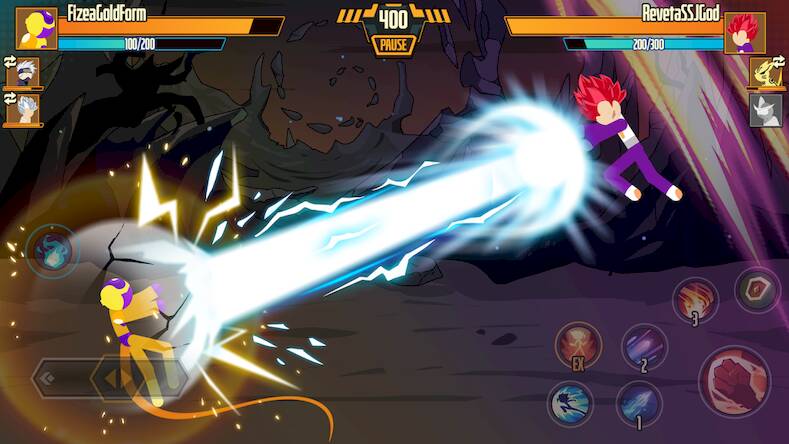 Взломанная Stickman Dragon Fight - Super  на Андроид - Бесконечные монеты бесплатно