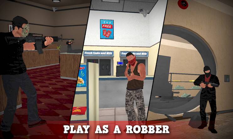 Взломанная Justice Rivals 3 Cops&Robbers на Андроид - Много денег бесплатно