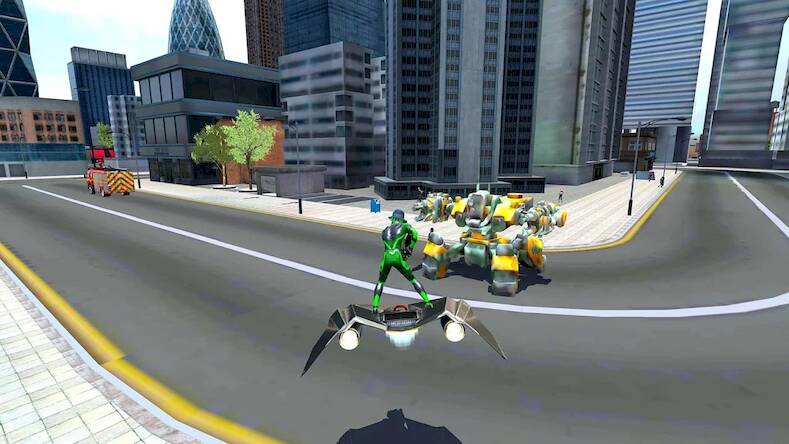 Взломанная Rope Frog Ninja Hero Car Vegas на Андроид - Бесконечные деньги бесплатно