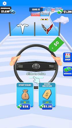 Взломанная Steering Wheel Evolution на Андроид - Много монет бесплатно