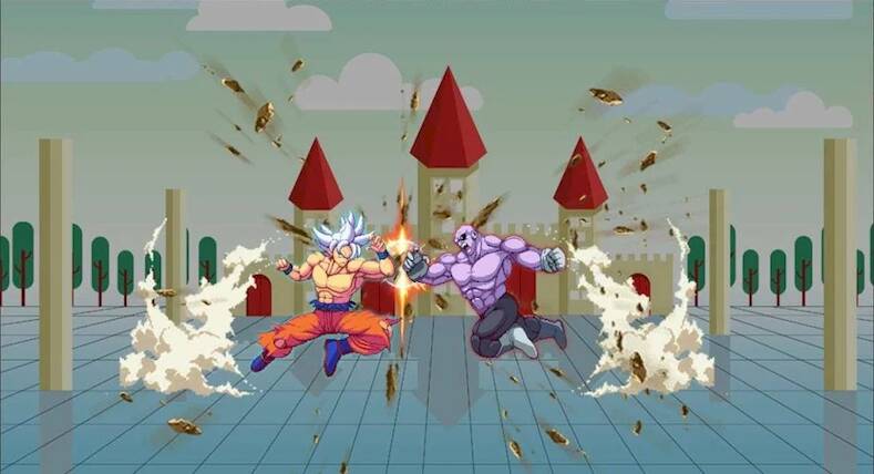 Взломанная DBZ : Super Saiyan Goku Battle на Андроид - Много монет бесплатно
