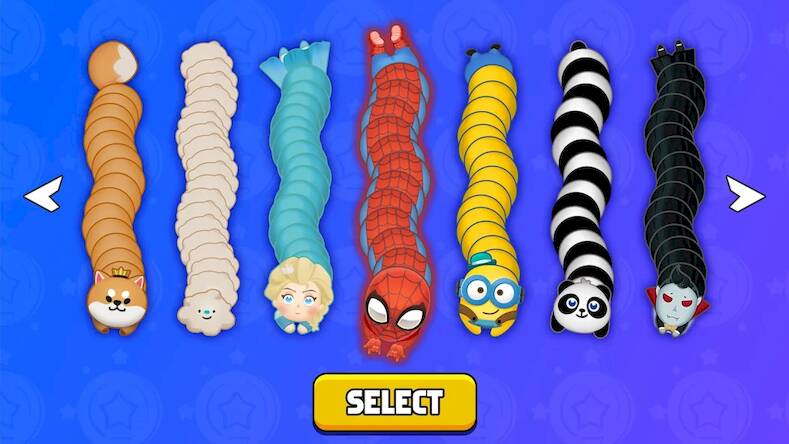 Взломанная Worms Merge: холостой io игра на Андроид - Разблокированная версия бесплатно