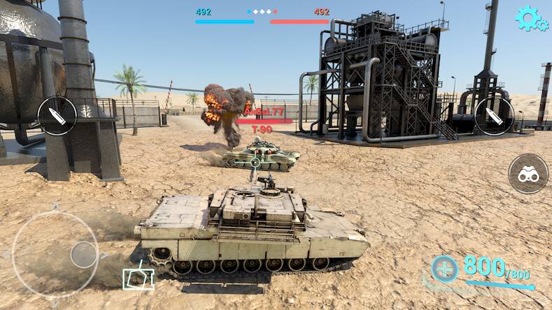Взломанная Tanks Battlefield: PvP Battle на Андроид - Открытые покупки бесплатно