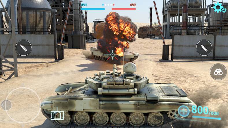 Взломанная Tanks Battlefield: PvP Battle на Андроид - Открытые покупки бесплатно