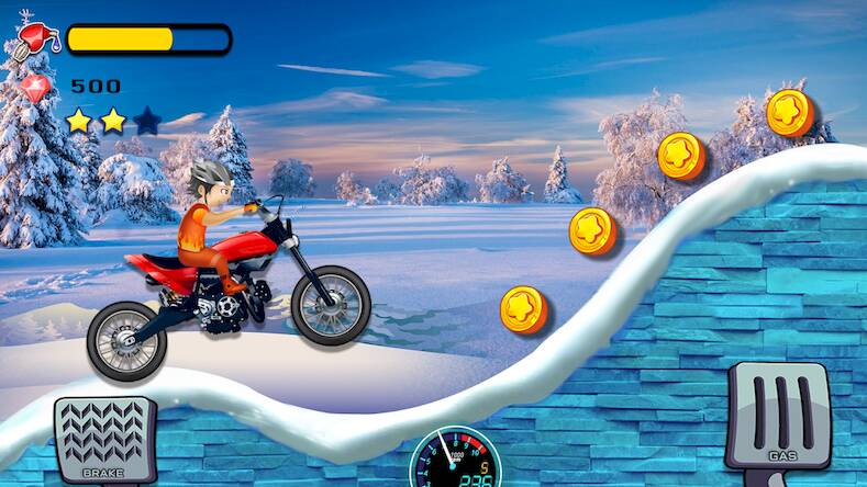 Взломанная Bike Hill Racing - Bike Game на Андроид - Бесконечные монеты бесплатно