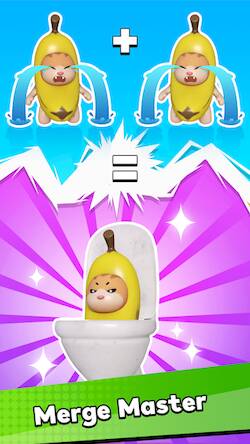 Взломанная Epic Banana Run: Merge Master на Андроид - Много денег бесплатно